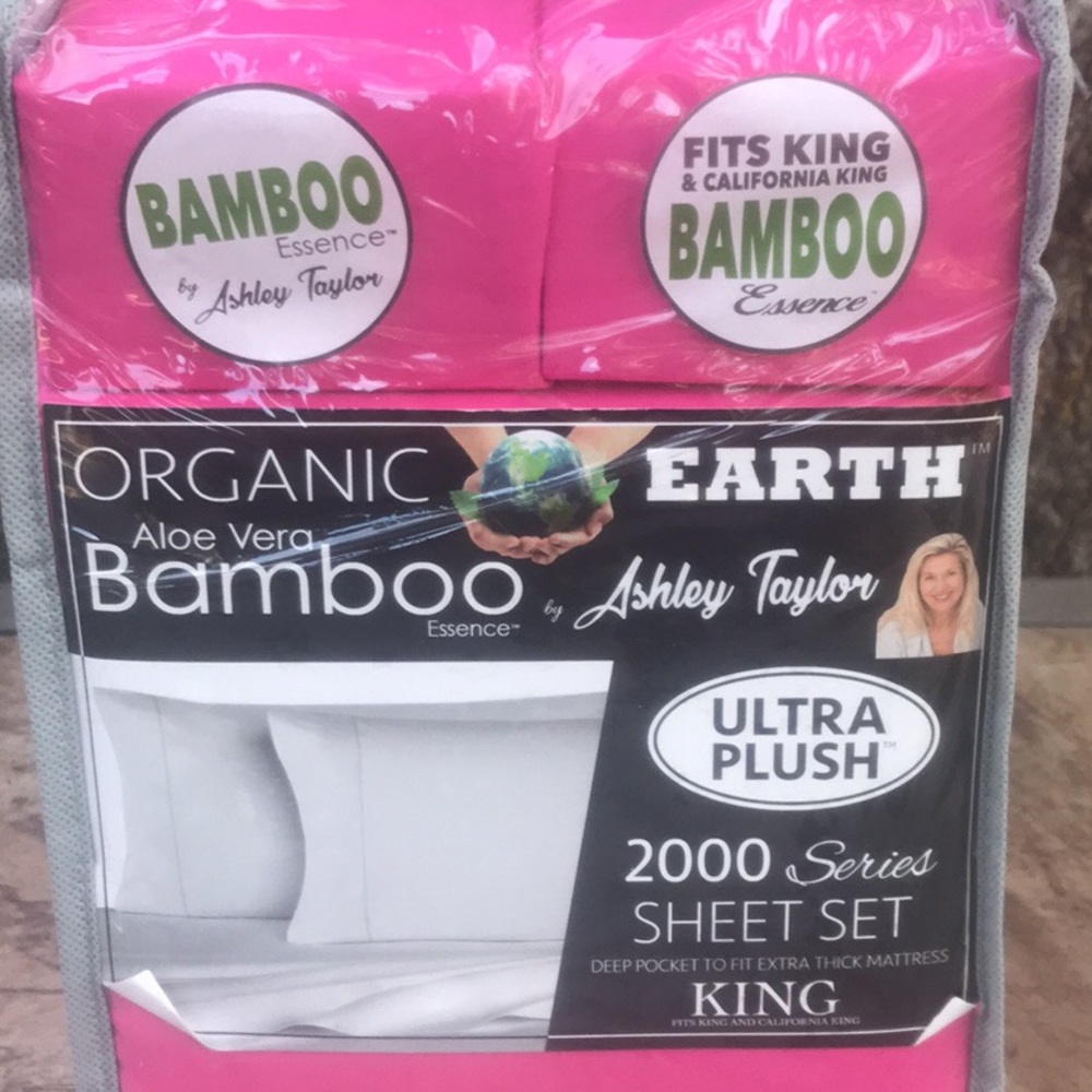 Bed Sheet Set King/Cal King Pink